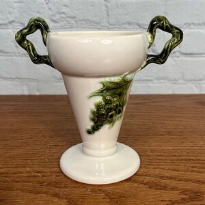 Hull Pottery Vintage Tokay or Tuscany vase or planter grapes & leaves & vines